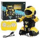 Jack Royal Remote Control Singing Dancing Musical Eduactional Intelligent Programmable Interactive Smart Robot Toy for Kids (Yellow)