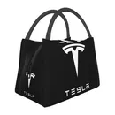 Lunch Bag Female Tesla Insulated Cooler Portable Picnic Oxford Lunch Box Food Bag