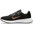 NIKE Men's Nike Revolution 6 Nn Sneaker, Black Mtlc Gold White, 8.5 UK