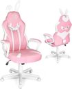 Pink Gaming Chair for Kids, Gamer Chair for Teens Adults Computer Chair for Girl
