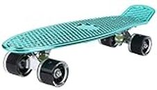 STRAUSS Fibreglass Cruiser Skateboard Penny Skateboard Casterboard Hoverboard Anti-Skid Board With High Precision Bearings Wheel With Light Ideal For All Skill Level 21.6 X 6 Inch,(Blue)