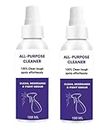All Purpose Stain Cleaner & Derusting Spray For Kitchen & Bathroom, Removes Grease, Dirt & Tough Stains with Natural Cleaning Particles,2x180ml