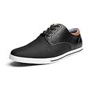 Bruno Marc RIVERA-01 Men's Lace Up Casual Canvas Sneakers Shoes Black Size 10.5