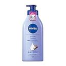 NIVEA Smooth Body Lotion | 48H Smoother Skin |Daily Moisturizer | Light, Non-greasy | with Shea Butter | For Dry Skin | 625mL Pump Bottle