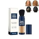 Supersize Color Fibers With Refill Set, Colored Hair Thickener, Temporary Hair Color for Root Touchup With Hair Thickening Fibers, Hair Filler Fibers for Instantly Thicker & Fuller Look (Light Brown)