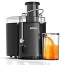 SiFENE Powerful Juicer Machine Easy to Clean, 3" Big Mouth Centrifugal Juicer Extractor Maker, Quick Juicing for Vegetables & Fruits, 3 Speed Settings, BPA-Free, Stainless Steel, Gray