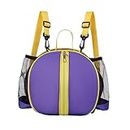Enakshi Basketball Shoulder Bag Basketball Tote Bag for Boys Girls Accessory Durable Double Strap Purple (Equipment Bags)