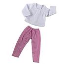 COMBR 2PCS T-Shirt Sweater Tops Pants Trousers Clothes Clothing for 18'' American Girl Our Generation Doll Accessories
