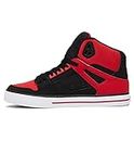 DC Shoes Pure, Scarpe da Ginnastica Uomo, Fiery Red/White/Black, 42.5 EU