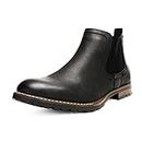 Bruno Marc Men?s Chelsea Boots Casual Slip-On Leather Dress Ankle Boot,Black,Size 10 US Philly-2