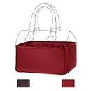 DGAZ Silk Bag Organiser Insert Fits LV Speedy, Silky Smooth Organizer, Luxury Handbag & Tote Shaper (Wine Red, 25)
