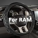 GIANT PANDA Steering Wheel Cover for Dodge Ram 1500 - Car Steering Wheel Covers for Dodge Ram 2500 3500 - Black