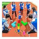 Team Building Games for Work, Outdoor Group Activity Game, Teamwork Games for School Sports Day/Field Day (Color : Multi-Colored, Size : 10PCS)