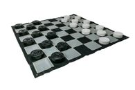 GIANT SIZE OUTDOOR DRAUGHTS CHECKERS GAME SET 3 X 3M WITH MAT