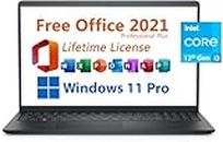 Dell 2024 Inspiron 15 Business Laptop, Free Microsoft Office 2021 with Lifetime License, 15.6" FHD 1920 x 1080, Intel 6-Core i3-1215U 4.4 GHz, 32GB DDR4 RAM, 2TB PCIe SSD, Windows 11 Pro, Black