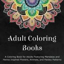 Adult Coloring Books: A Coloring Book for Adults Featuring Mandalas and H - GOOD