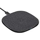 UNIGEN AUDIO UNIPAD 15W Wireless Charger Pad [Qi Certified] Type-C PD, Compatible with iPhone 15/1413/12/11/XS/XR/X/8, Galaxy S20/S10/S9/Note 10 (Grey)