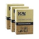 Kai Essentials Coconut & Honey Handmade Soap | Bathing Bar Enriched with Shea Butter & Essential Oils, 125g | Pack Of 3 |