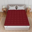 Curious Lifestyle Super Soft 600 GSM Microfiber Mattress Padding/Topper Queen Size for Comfortable Sleep (Queen 60 x 78 inch)