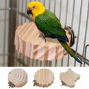 Wooden Parrot Bird Perch Stand Bird Cage Platform Hanging Parrot Budgie Perch