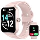 Smart Watch with Calling for Women, 100 Sports Modes Fitness Tracker for iPhone Android Phones, 1.8" Sleep Tracker with Heart Rate Blood Oxygen(SPO2) Monitor, Alexa Built in, Pink
