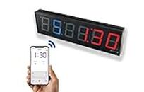 GymNext Flex Timer - Fitness Minuteur Horloge Numérique – Home Edition - Contrôle par Application Mobile Via Bluetooth