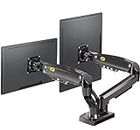 NB North Bayou Dual Monitor Desk Mount Stand Full Motion Swivel Computer Monitor Arm for Two Screens 17-27 Inch with 4.4~19.8lbs Load Capacity for Each Display F160