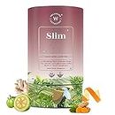 Wellbeing Nutrition Slim Tea | Sliming Tea for Weight Management | Improves Metabolism, Satiety & Detox | Jasmine Green Tea, Garcinia Cambogia, Green Coffee Beans (40 Pyramid Tea Bags)