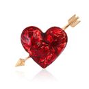 Vintage One Arrow Piercing The Heart Brooches Women Clothing Jewelry Accessories
