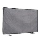 kwmobile Dust Cover for 49-50" TV - Linen TV Display Protector for TVs - Protect Your TV Screen - Dark Grey