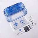 JMXLDS New Replacement PSP 3000 Full Housing Shell Cover with Buttons Screws Set - Clear Blue