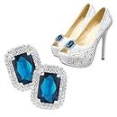 2PACK Elegant Rhinestone Crystal Shoe Clips, Luxury Decorative Shoe Clips for Pumps Wedding Party, Delicate Bridal Shoe Buckles Clips, Detachable Jewelry Clips for Clothing Scarf Handbag Hat ...