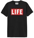 Life Magazine Melifemts001 T-Shirt, Nero, L Uomo
