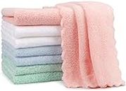 Orighty Burp Cloths for Baby 8 Pack - Super Soft & Highly Absorbent Coral Fleece Baby Burp Cloth - 20 x 10 Inch Gentle & Large Burp Rugs for Baby Sensitive Skin - Burping Cloths for Newborn Essential