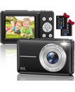 Digital Camera, FHD 1080P 44MP Compact Camera 2.4" LCD Rechargeable Mini Cameras