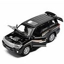 VARIYA ENTERPRISE® Metal Pull Back Diecast Car SUV 1:32 Land Cruiser 4 Door Pull Back Car Model with Sound Light Boys Gifts Toys for Kids【Pack of 1】