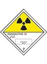 Caledonia Signs 24511U Radioactive III Diamond Sign, Self Adhesive Vinyl, 100 mm x 100 mm