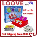 Literacy Fun Game Kid Toys Early Learning English Word Card Children Educational