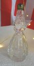 1940's CLEAR GLASS FIGURE WITH UMBRELLA PERFUME BOTTLE LADY WITH UMBRELLA # 6112