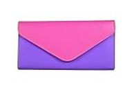 Everyday Desire Women's Wallet with 6 Card Slots - Purple & Pink (Purple & Pink)