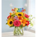 1-800-Flowers Everyday Gift Delivery Floral Embrace W/ Happy Birthday Banner Large