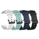 Watch Bands Compatible for Motorola Moto Watch 100/ Moto 360 3rd Gen Smartwatch Bands, Silicone Wristbands Replacement Band Strap Bracelet for Motorola Moto Watch 100/ Moto 360 3rd Gen Smart Watch (4 Colors A)