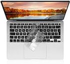 ZYB Mince TPU Protection Clavier,Haute Transparence Protège Clavier MacBook Air 13 pour 2020 MacBook Air 13 Pouces avec Retina Display et Touch ID (Modèle:M1 A2337/A2179), AZERTY EU-Layout,TPU Clair