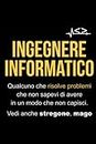 Ingegnere Informatico Definizione: Quaderno Taccuino per Ingegnere Informatico | Dimensioni 15,24 x 22,86 cm | 110 Pagine