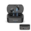 Soundodo Wireless Earbuds for Tv Listening Watching with Transmitter Charging Dock,2023 New TWS Ture Wireless Earbuds for tv with Transmitter Set,Optical,3.5mm AUX,RCA,Plug n Play,60ft Long Range