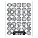 Pop Chart | Hockey Arenas Scratch-Off Poster | 12" x 16" Bucket List Print | Track Your Visits to All 32 Pro Hockey Stadiums | Sports Wall Decor for Living Room or Dorm | 100% Made in the USA