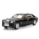 Catovie Alloy Collectible Black Rolls Royce Phantom Toy Pull Back Vehicles Diecast Model Car
