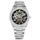 FORSINING Men's Mechanical Skeleton Watch Automatic Stainless Steel Wristwatches