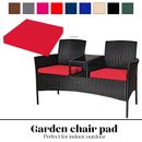 Waterproof Garden Chair Pads Cushions 6 cm Rattan Patio Seat Outdoor Indoor