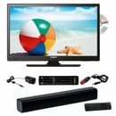 Pack ANTARION TV LED 19" 48cm Téléviseur HD Tuner 4K DVD + Barre de Son Compact 